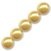 Perles nacrées PureCrystal 5810 5 mm Gold Pearl x15|raw }}