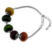 Breloque goutte 9x5 mm marquée 925 avec anneau ouvert - Argent 925 x1