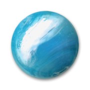 Bombée 18 mm Turquoise irisé x1|raw }}