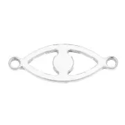 Intercalaire oeil porte-bonheur 7x18.5 mm par Perles & co - Argent 925 x1