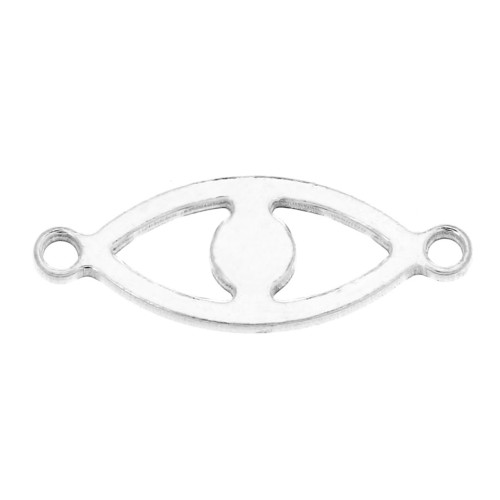 Intercalaire oeil porte-bonheur 7x18.5 mm par Perles & co - Argent 925 x1