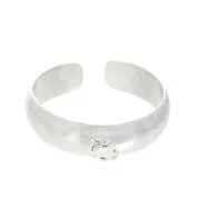 Bague réglable avec un anneau fermé - Taille 54 à 60 - Argent 925 x1