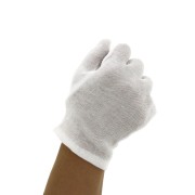 Gants en coton pour manipulation de bijoux et présentoir - Taille M/L - Blanc x2