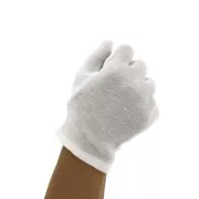 Gants en coton pour manipulation de bijoux et présentoir - Taille M/L - Blanc x2