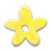 Fleur en céramique 35 mm Jaune irisé|raw }}