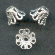 Calottes 7 mm argenté  x10