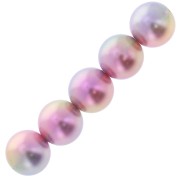 Perles rondes en résine acrylique - Le Ciel Pearls Miyuki 6 mm - Pink x15