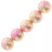 Perles rondes en résine acrylique - Le Ciel Pearls Miyuki 6 mm - Orange x15