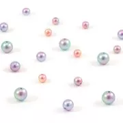 Perles rondes en résine acrylique - Le Ciel Pearls Miyuki 8 mm - Pink x10