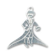 Pendentif petit prince 30 mm argenté  x1