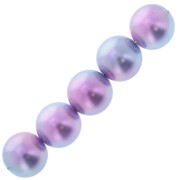 Perles rondes en résine acrylique - Le Ciel Pearls Miyuki 10 mm - Purple x6|raw }}