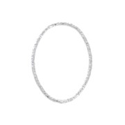 Anneau fermé ovale diamanté 20x14 mm en Argent 925 x1
