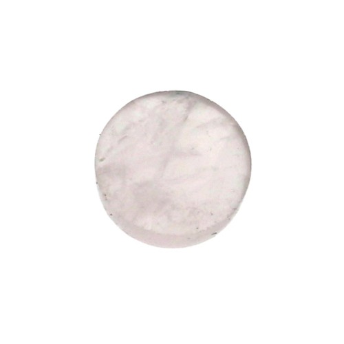 Cabochon rond facetté 6 mm Quartz rose x1