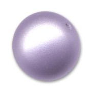 Perle ronde poudrée 16 mm Light Mauve x1