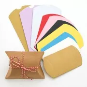 Emballage berlingot en carton pour bijoux 12.5x8.3x3 cm - Argenté x1