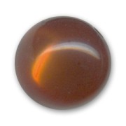 Perle ronde Polaris brillante 16 mm Marron x1