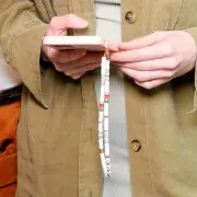 Perles rondelles Heishi coquillage 6 mm - Blanc x57cm