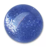 Perle ronde Polaris pailletée 18 mm Sapphire x1