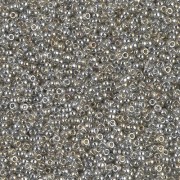 Rocaille Miyuki 15/0 1881 - Transparent Silver Gray Gold Luster x8g|raw }}