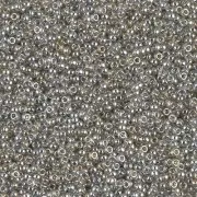 Rocaille Miyuki 15/0 1881 - Transparent Silver Gray Gold Luster x8g