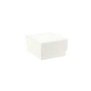Boite écrin bijoux fantaisie pour bague 5x5x3 cm - Blanc x1|raw }}