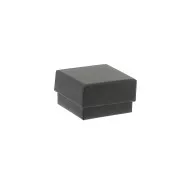 Boite écrin bijoux fantaisie pour bague 5x5x3 cm - Noir x1