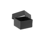 Boite écrin bijoux fantaisie pour bague 5x5x3 cm - Noir x1