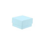 Boite écrin bijoux fantaisie pour bague 5x5x3 cm - Bleu ciel x1|raw }}