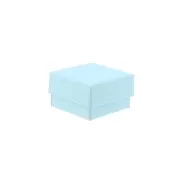 Boite écrin bijoux fantaisie pour bague 5x5x3 cm - Bleu ciel x1