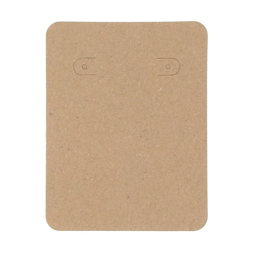 Lot de 30 cartes supports bijoux 8x6 cm pour boucles d'oreilles et colliers Kraft
