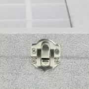 Présentoir à bijoux 35x24x5 cm - 24 compartiments - imitation velours - Gris x1