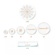 70 gabarits autocollants pour gravure ImpressArt x1