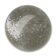Perle ronde Polaris pailletée 12 mm Jet Hematite x1