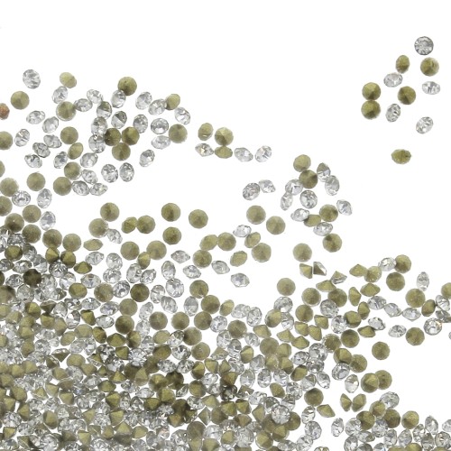 Cabochons ronds en résine 1 mm - Crystal x2gr