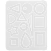 Moule silicone pour réaliser des pendentifs et intercalaires évidés en résine x1|raw }}
