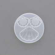 Moule silicone coquillage pour réaliser des pendentifs et cabochons en résine x1|raw }}