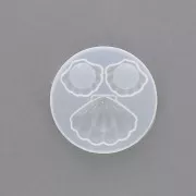Moule silicone coquillage pour réaliser des pendentifs et cabochons en résine x1