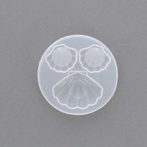 Moule silicone coquillage pour réaliser des pendentifs et cabochons en résine x1