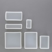 Moules silicone pour résine - cubes - presse papiers - Set 4