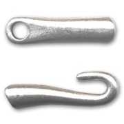 Fermoir crochet pour cordon 3 mm Placage Argent fin vieilli x1|raw }}
