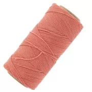 Bobine de fil ciré Linhasita pour micro macramé 1 mm - Corail (640) x168m