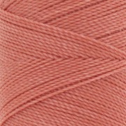 Bobine de fil ciré Linhasita pour micro macramé 1 mm - Corail (640) x168m