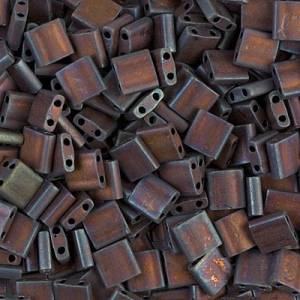 Miyuki Tila Beads 5x5x1.9 mm TL-2005 -Mat Met Dark Raspberry Iris x10g