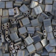 Miyuki Tila Beads 5x5x1.9 mm TL-2002 - Mat Met Silver Gray x10g