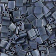 Miyuki Tila Beads 5x5x1.9 mm TL-2001 - Mat Gunmetal x10g