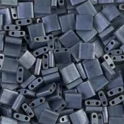 Miyuki Tila Beads 5x5x1.9 mm TL-2001 - Mat Gunmetal x10g