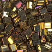 Miyuki Tila Beads 5x5x1.9 mm TL-0462 - Gold Iris Metallic x10g