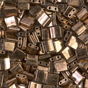 Miyuki Tila Beads 5x5x1.9 mm TL-0457 - Dark Bronze Metallic x10g