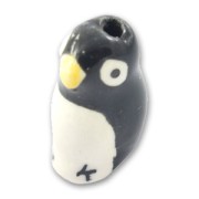 Pingouin en céramique 20x12 mm Noir