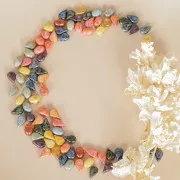 Perles en verre Amos® par Puca® 5x8 mm Metallic Mat Old Silver Spotted x10g